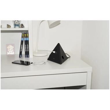 Max Hauri Steckdosenleiste Pyramide, Schwarz 2x T13, USB A+C 18W