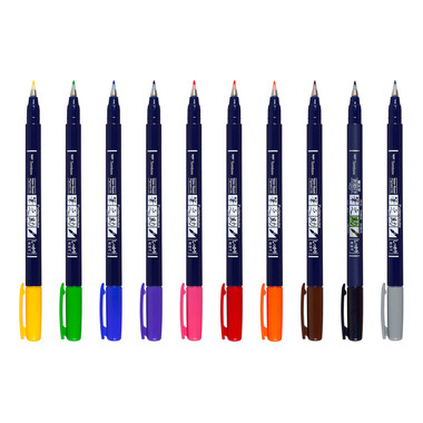 TOMBOW Stylo de calligraphie WS-BH WS-BH-48P-A Fudenosuke, Display