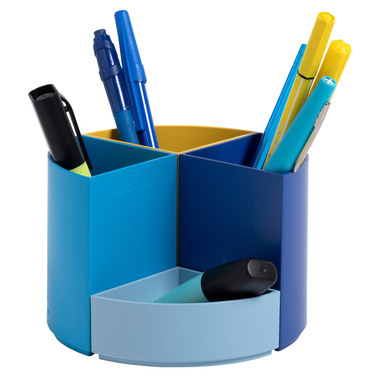 EXACOMPTA Stifteköcher BeeBlue 68202D The Quarter, mehrfarbig
