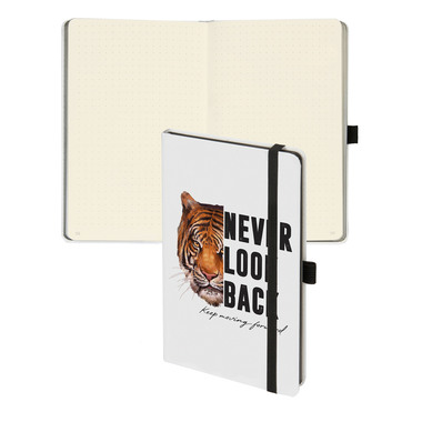 BIELLA Taccuino Kompagnon WhiteTrend 5845337923U Tiger, punti 12.5x19.5cm