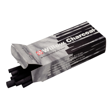 TALENS Holzkohle dick 96000050 20 Stäbchen