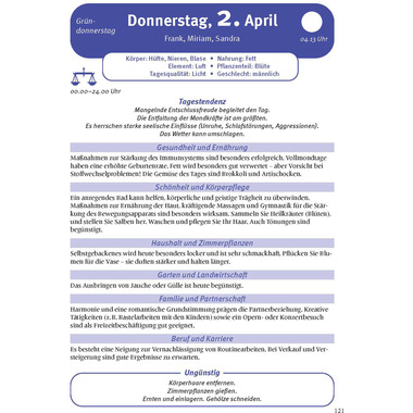 HEYNE Der grosse Mondkalender 2026 9783453239654 1T/1S DE 17x24cm