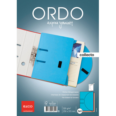 ELCO Organisationsmappe Ordo A4 73693.00 collecto, assortiert 3 Stück