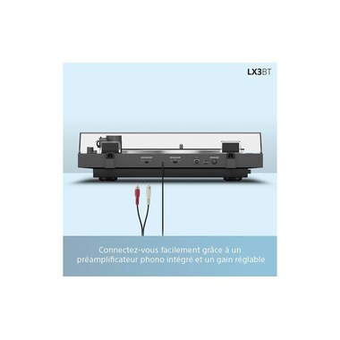 Sony Plattenspieler mit Bluetooth PS-LX3BT Schwarz