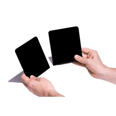 MAUL Buchstütze magnethaftend 7.25 14x12x14cm schwarz 2 Stk.