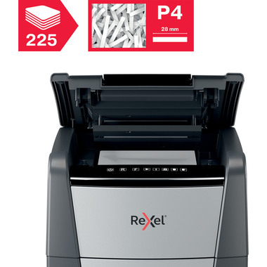 REXEL Aktenvernichter Optimum AF+ 2020225XCH 225X, P-4, 60lt