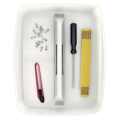 LEITZ MyBox Organiser Gross 53220001 mit Griff weiss