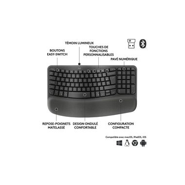 Logitech Tastatur Wave Keys for Business