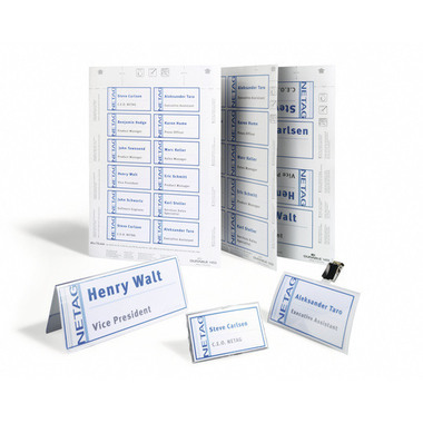 DURABLE Etiquettes Badgemaker 145102 blanc, 30x60mm 20flls./27pcs.