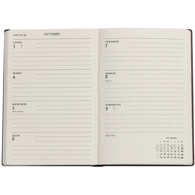 PAPERBLANKS Agenda Luxe Bleu 2026 DF0883-6 1S/2P HOR Mini HC FR 9.5x14cm