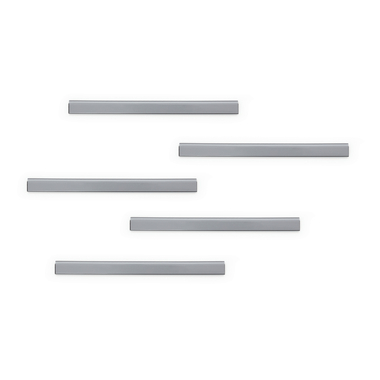 DURABLE DURAFIX Rail 210mm 470623 metallic silver 5 pezzi