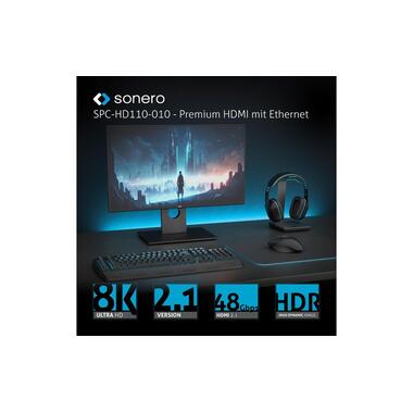 sonero Câble 8K HDMI - HDMI, 1 m