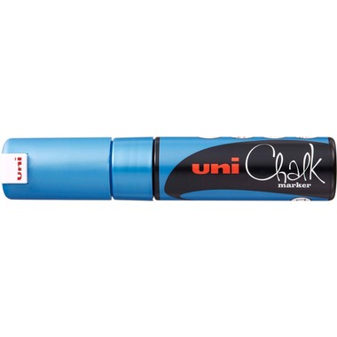 UNI-BALL Chalk Marker 8mm PWE-8K METALLIC BLUE Metallic blu