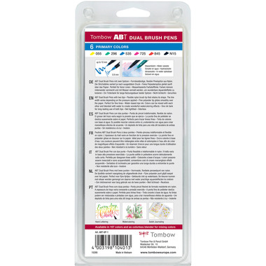 TOMBOW ABT Dual Brush Pen ABT-6P-1 6 pezzi