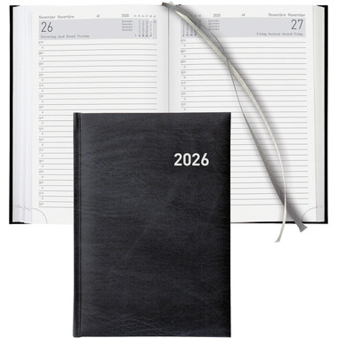 BIELLA Agenda Executive 2026 806510020026U 1G/1P nero ML 14.5x20.5cm