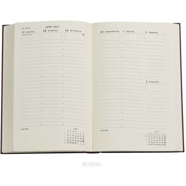 PAPERBLANKS Agenda Anemone 2026 DD0600-9 1S/2P VER Midi HC TE 13x18cm