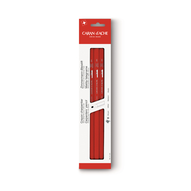 CARAN D'ACHE Bleistift Zimmermann 25cm 211.372 rot 3 Stück