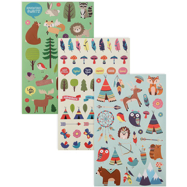 I AM CREATIVE Stickerbook 4087.493 Wild & Free, 6 flls.