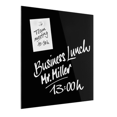 MAGNETOPLAN Design-Glasboard 400x400mm 13401012 nero, magnetico