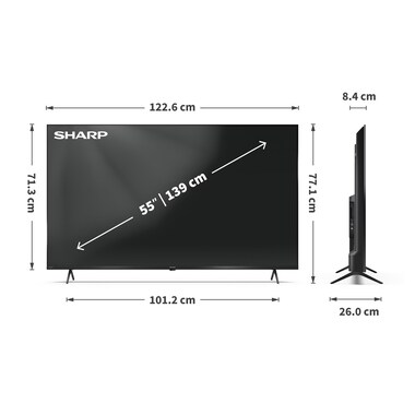 Sharp TV 55HL4265E 55", 3840 x 2160 (Ultra HD 4K), LED-LCD