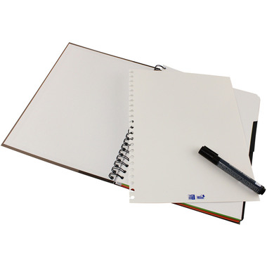 OXFORD European Book, Whiteboard A4+ 400132983 rigato, marrone 120 fogli
