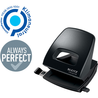 LEITZ Perforateur NeXXt Recycle 5003-00-95 noir, CO2 neutre 30 feuilles