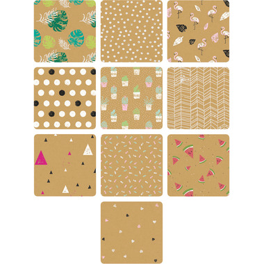 FOLIA Motivblock 48798 Kraftpapier, Kraftkarton