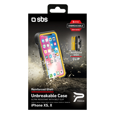 Coque résistante avec clip ceinture pour iPhone X et iPhone XS
