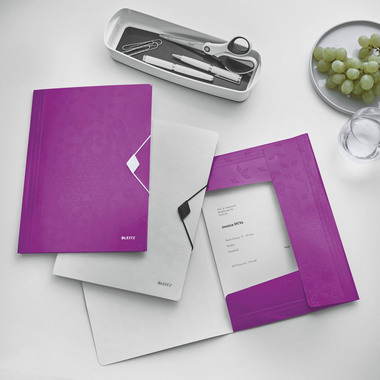 LEITZ Gummibandmappe WOW A4 45990062 violett für 150 Blatt