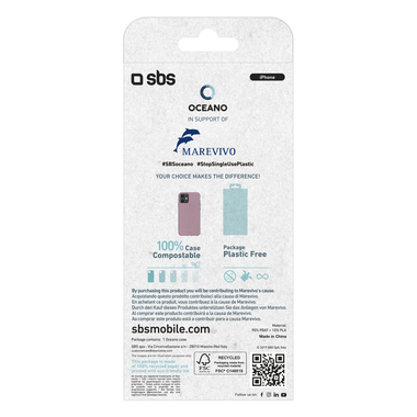 Eco cover morbida e compostabile per iPhone 12/12 Pro