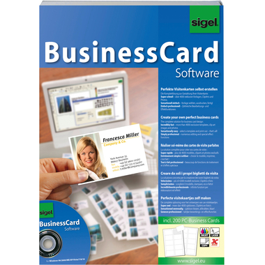 SIGEL CardDesigner plus CD SW670 Software DE 200 Karten