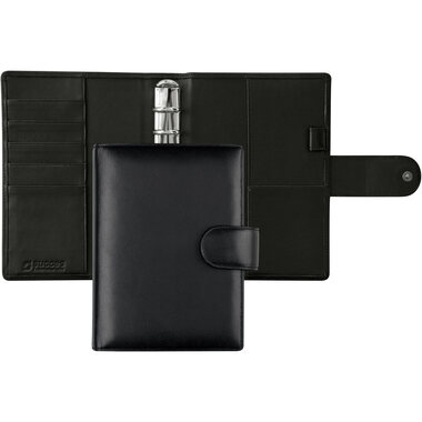 SUCCES Agenda Senior Ringbuch Nappa 84546102U schwarz 13x17.8cm