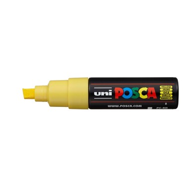 POSCA Marker 8mm PC-8K YELLOW gelb, Keilspitze