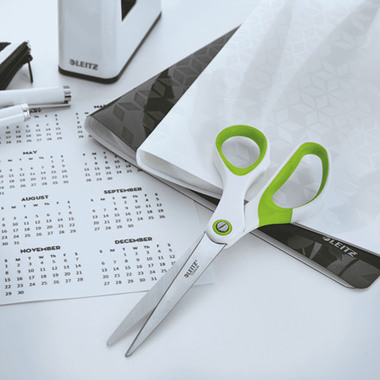 LEITZ Ciseaux titan WOW 5319-20-54 blanc/vert 20.5cm