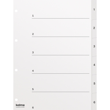 KOLMA Registro KolmaFlex A4 18.564.16 bianco 1-6