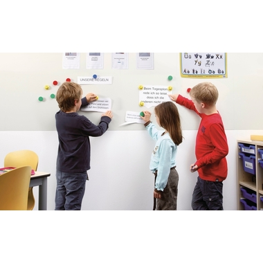 MAGNETOPLAN Magnetic Wall Set 500x500mm 16103 white, 20 boards