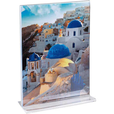 EXACOMPTA Présentoir de table A5 85158D transparent, forme T haut