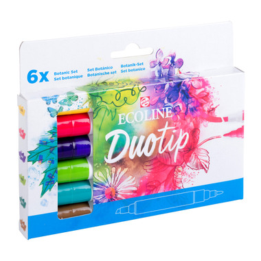 TALENS Ecoline Duotip Botanic Set 11609912 6 couleurs