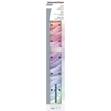 FABER-CASTELL Règle 30cm 570012 Rainbow,flexible