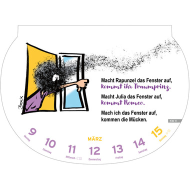 HEYE Abreisskal. Dumme Sprüche 2026 1302+26 1W/1S DE 28.7x21cm