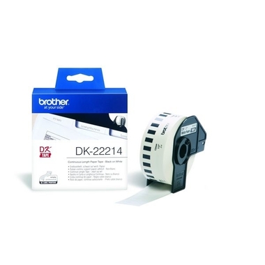 PTOUCH Endlos-Etiketten 12mmx30.48m DK-22214 QL-500/550 Papier Rolle