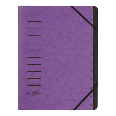 PAGNA Dossier archivio A4 40059-10 aubergine 1-12