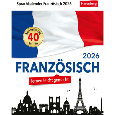 HARENBERG Abreisskalender 2026 2110900+26 Französisch DE, FR 12.5x16cm