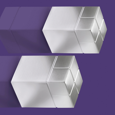 SIGEL Superdym Aimant 20x30x20mm BA707 ultra stark argent, 2 pcs.