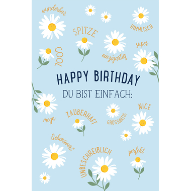 ABC Carte d'anniversaire B6 51145 Happy Birthday