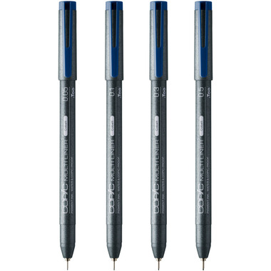 COPIC Multiliner 22075626 Cobalt Set, 4 pz. ass.