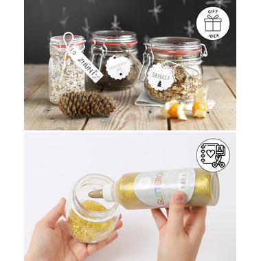 I AM CREATIVE Glas mit Bügelverschluss 5100.09 transparent 8x12cm