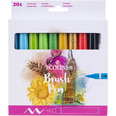 TALENS Ecoline Brush Pen Set 11509024 ass. 20 Stück