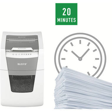 LEITZ Aktenvernichter IQ AF 8012-20-00 Small Office 100, P-5, 34lt