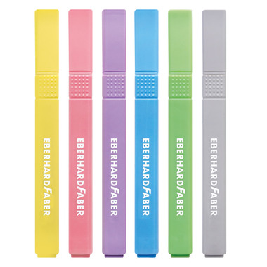 EBERHARD FABER Textmarker Slim 551506 pastell 6 pezzi